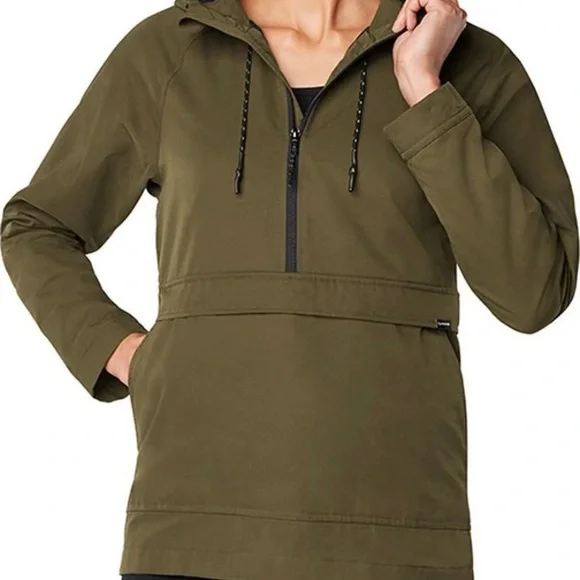 Dakine Wren Jacket Canvas Hooded Anorak Women's Medium Dark Olive Green New  2020
